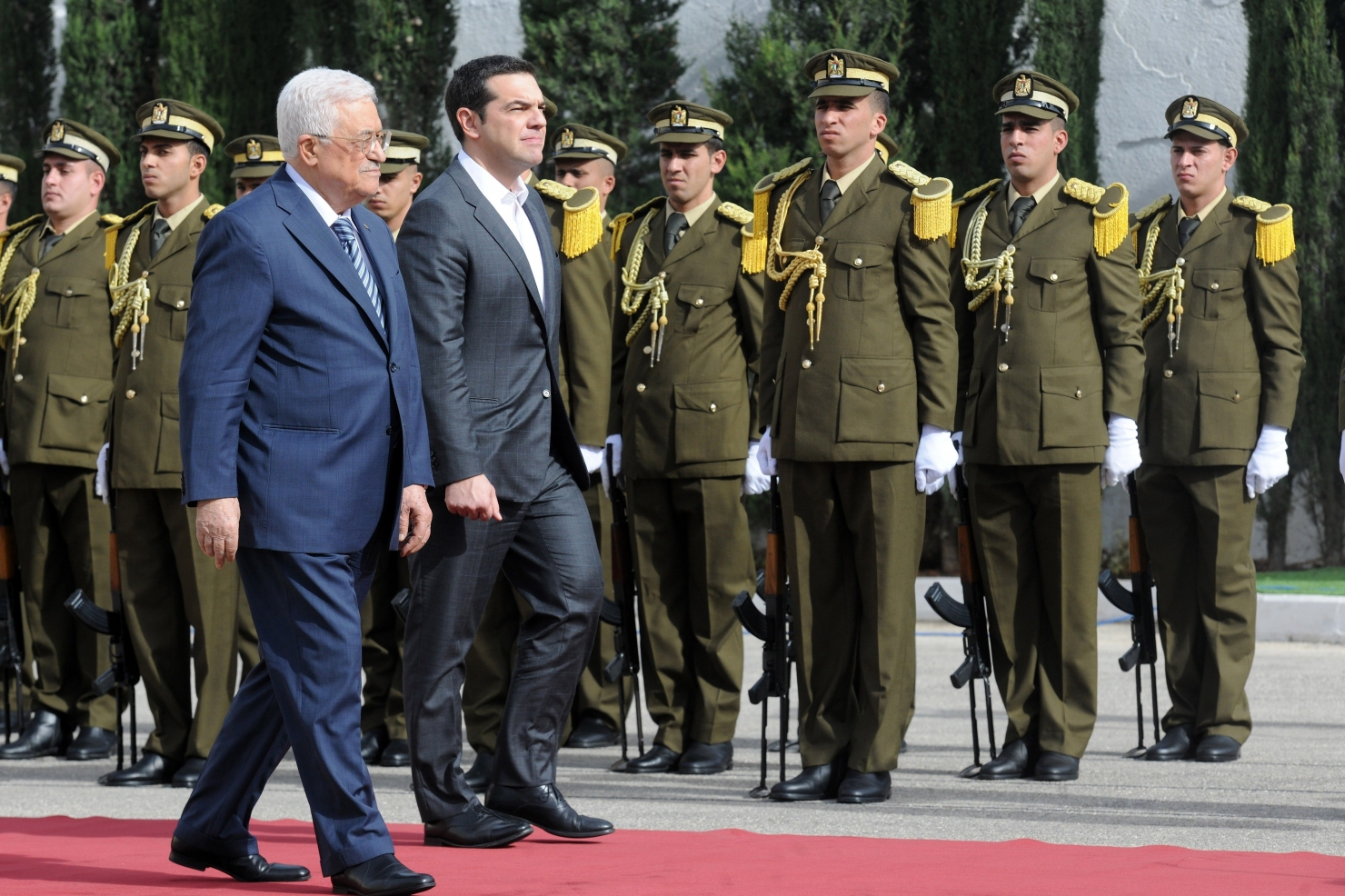 Tsipras la Ramallah