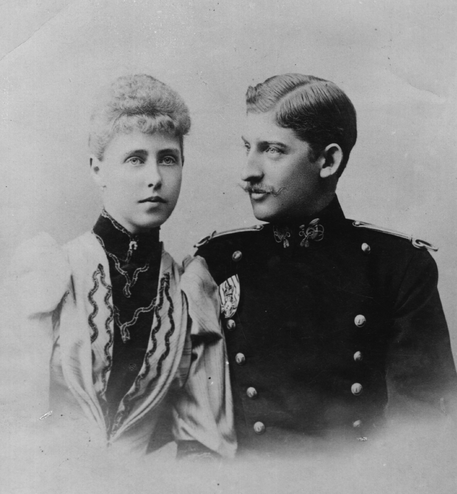 Portret din 1892 al Reginei Maria și al Prințului Ferdinand