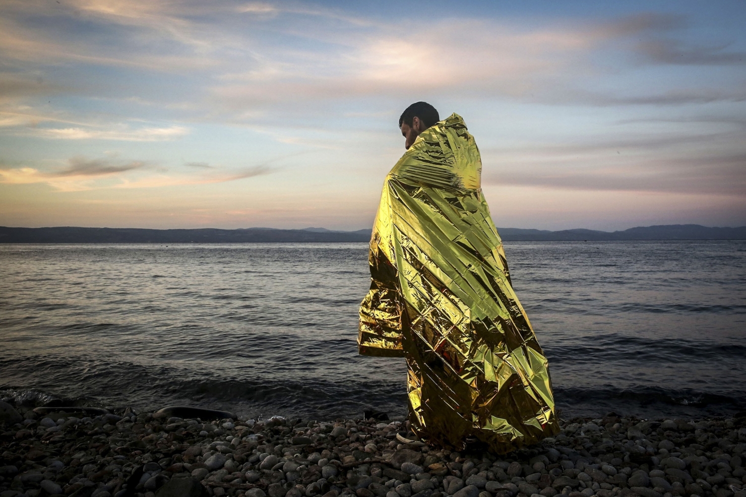 Refugiat în Lesbos