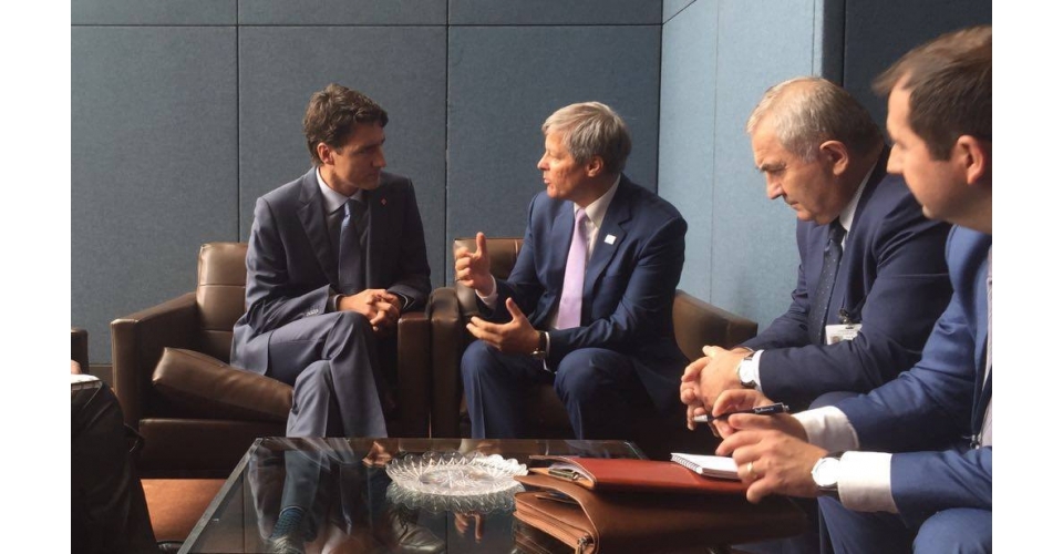 Cioloș și Trudeau
