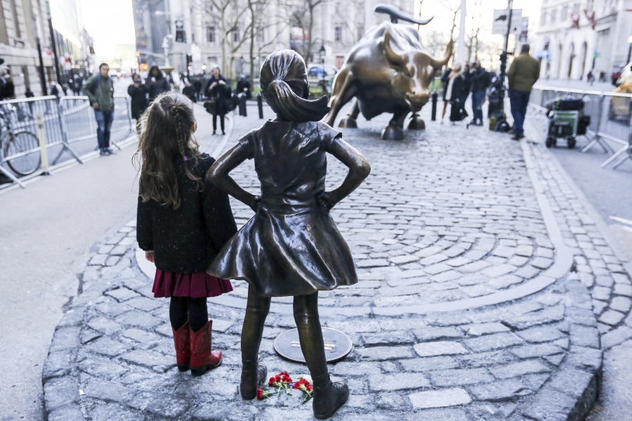 The fearless girl