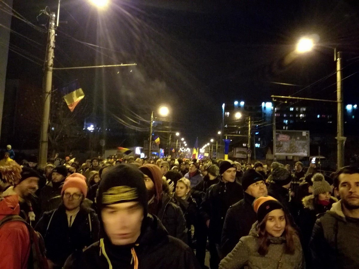 Protest la Cluj - 17 decembrie