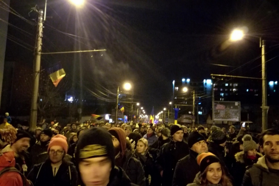 Protest la Cluj - 17 decembrie