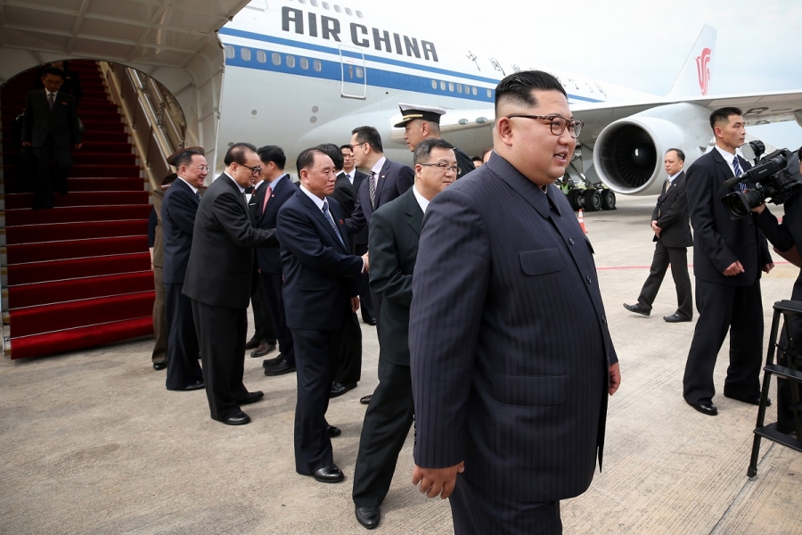 Kim Jong Un ajunge la Singapore