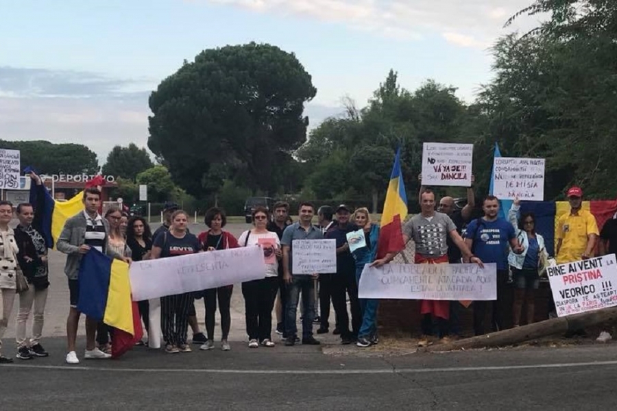 Protest la Madrid septembrie 2018