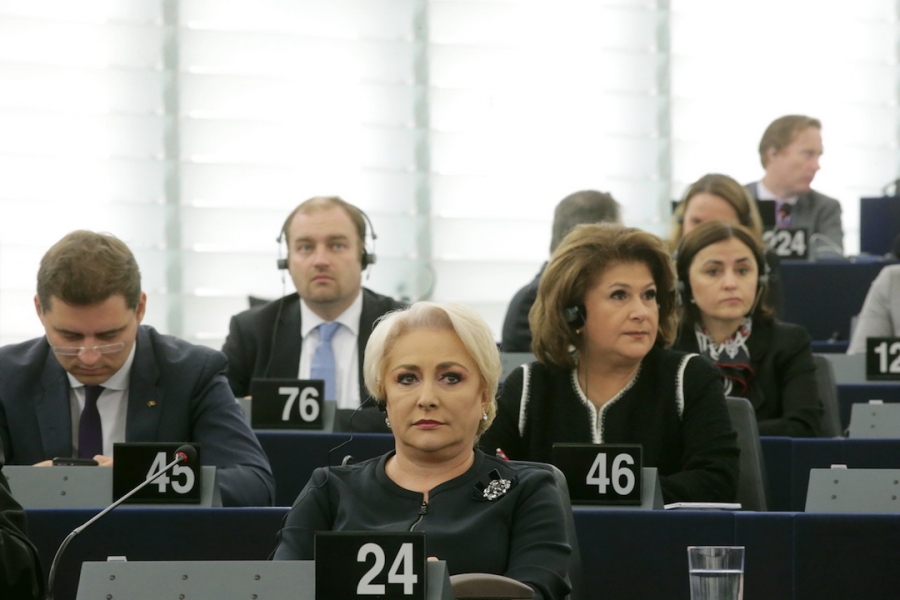 Viorica Dăncilă la Strasbourg