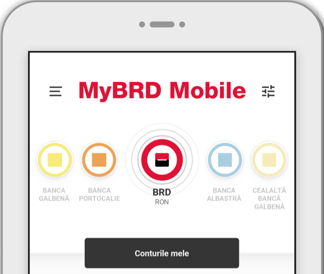 Opțiunea ContAll din aplicația MyBRD Mobile