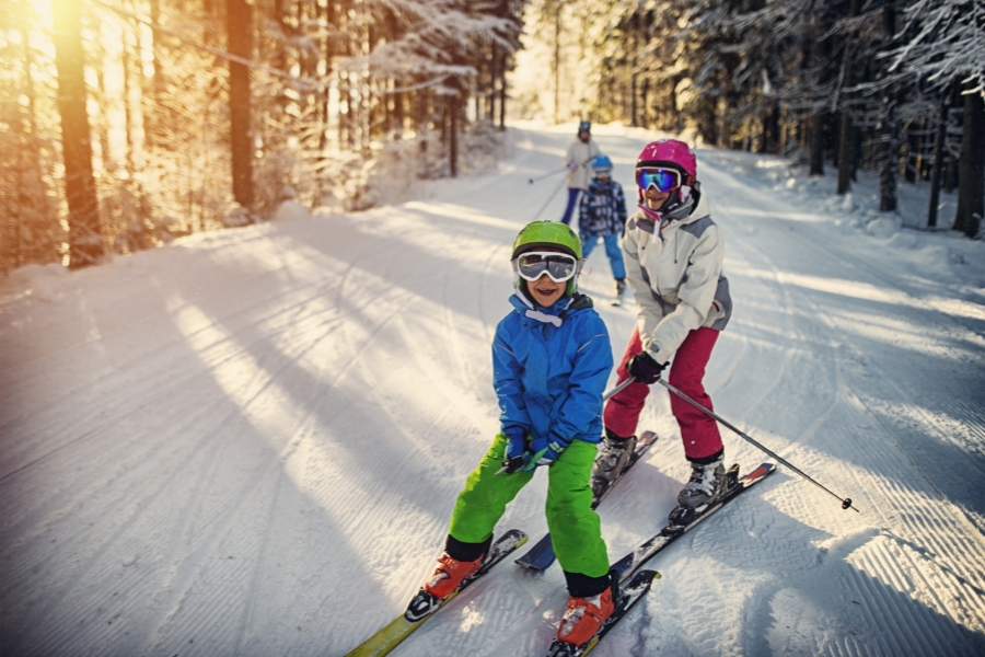 Copii la schi