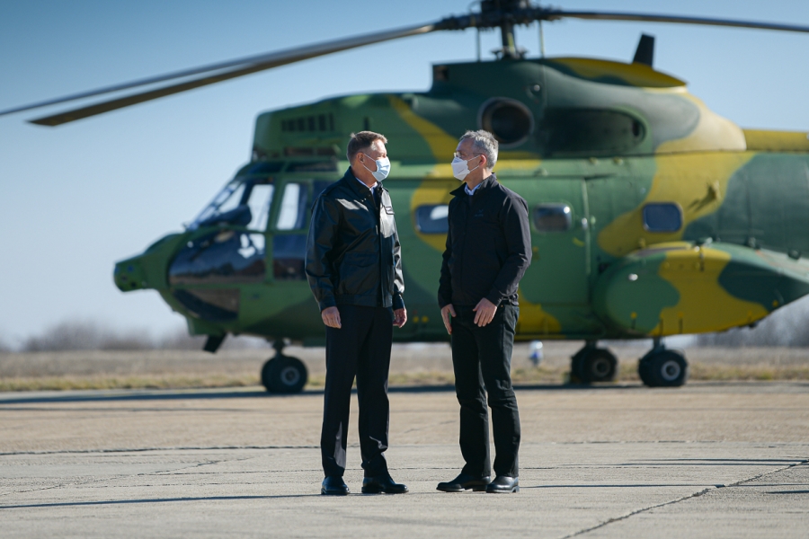 Klaus Iohannis și Jens Stoltenberg