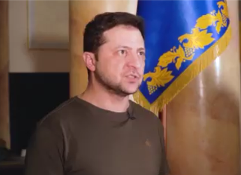 Volodimir Zelenski la CNN