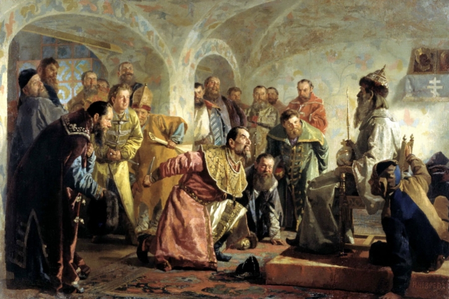 Oprichniki, pictură de Nikolai Nevrev