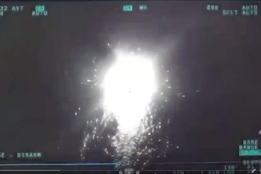 Nava de patrulare rusească, distrusă de o dronă ucraineană