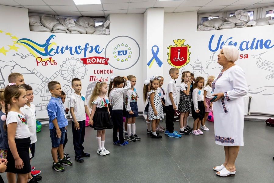 Copiii ucraineni au început școala la Odessa