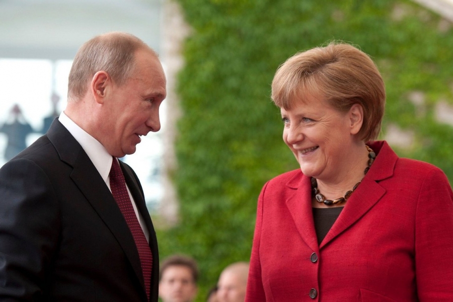 Angela Merkel și Vladimir Putin