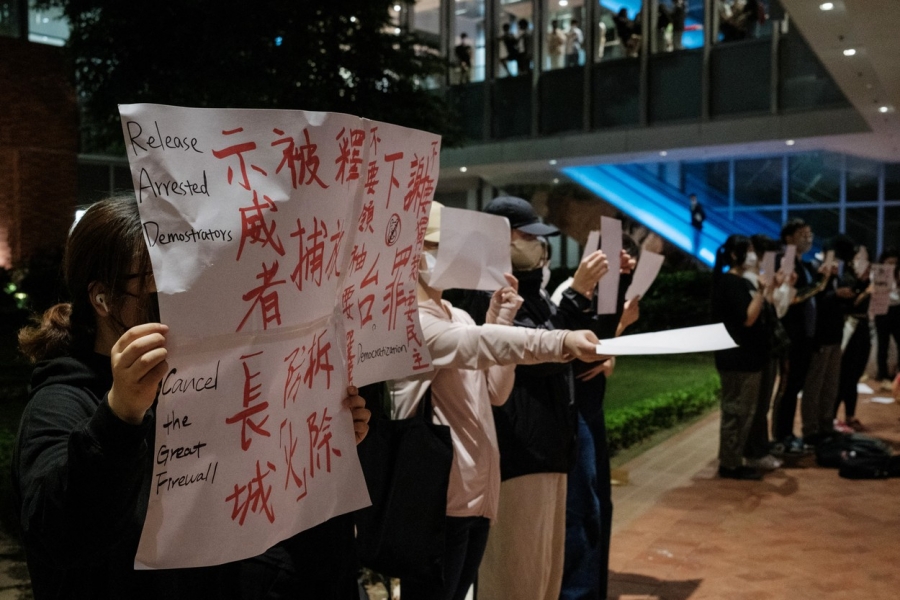 proteste impotriva restrictiilor Covid - China