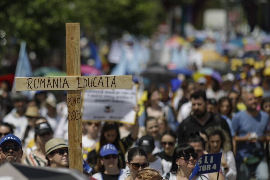 Romania educata - protest profesori