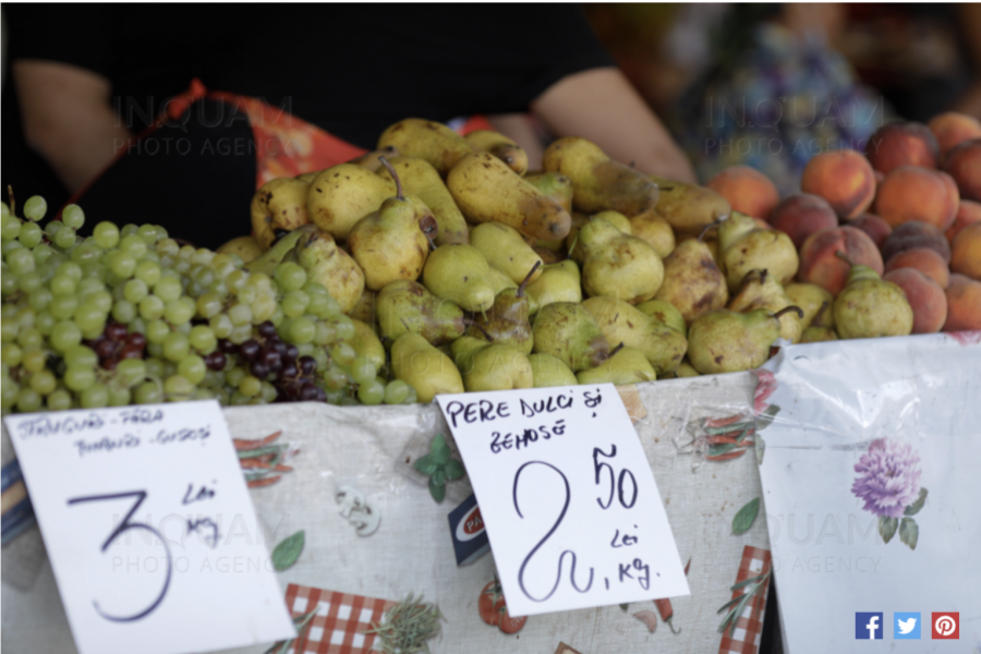 Legume și fructe la Piața Obor