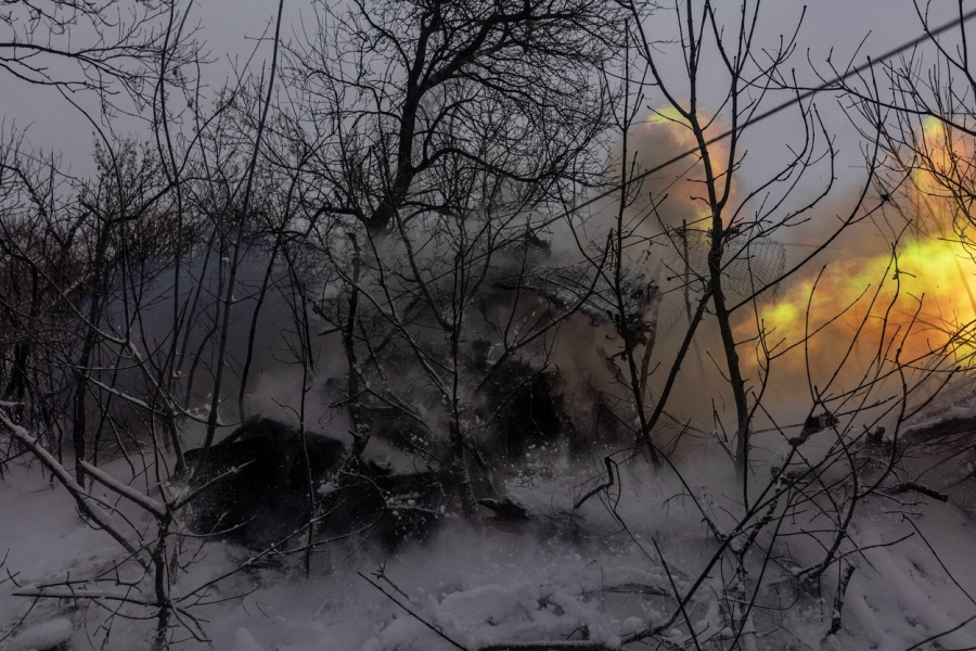 Iarna pe frontul din Ucraina