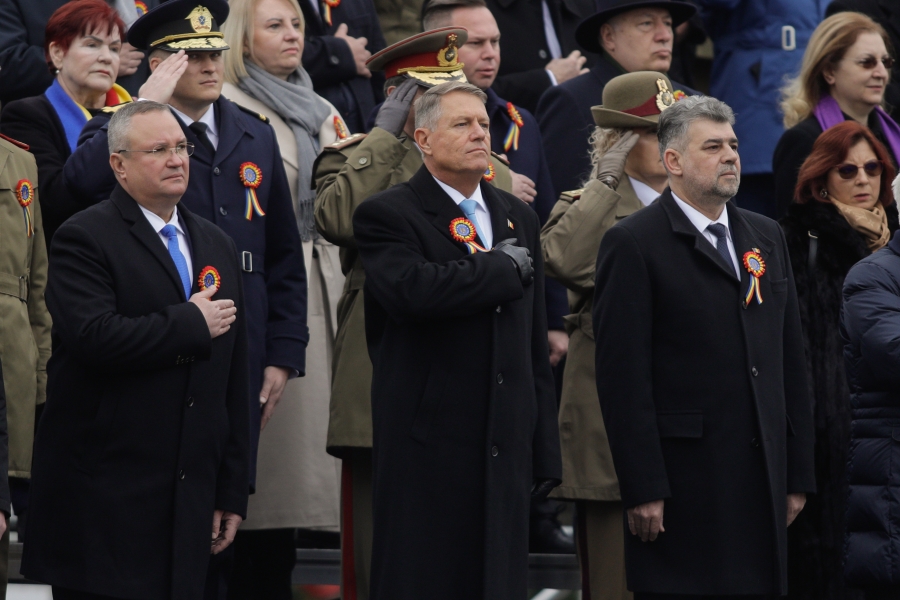 Marcel Ciolacu - Klaus Iohannis - Nicolae Ciucă