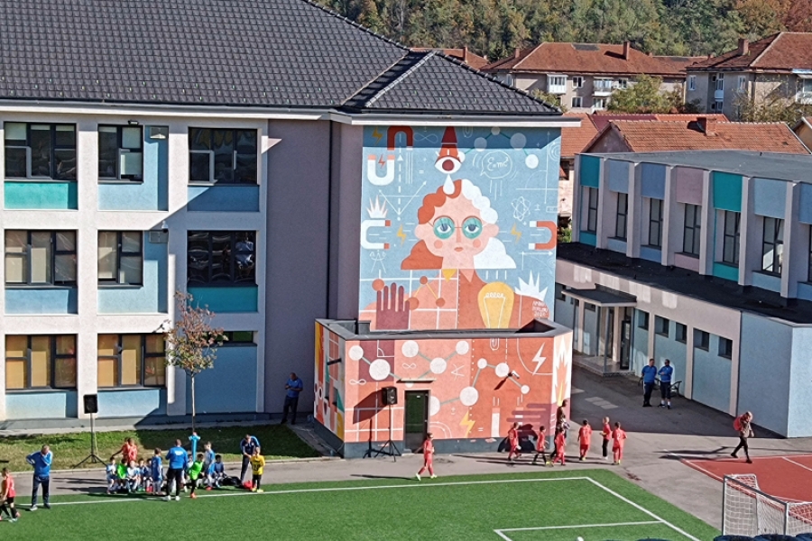 Mural în Reșița