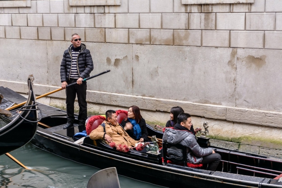 Turisti chinezi în Veneția