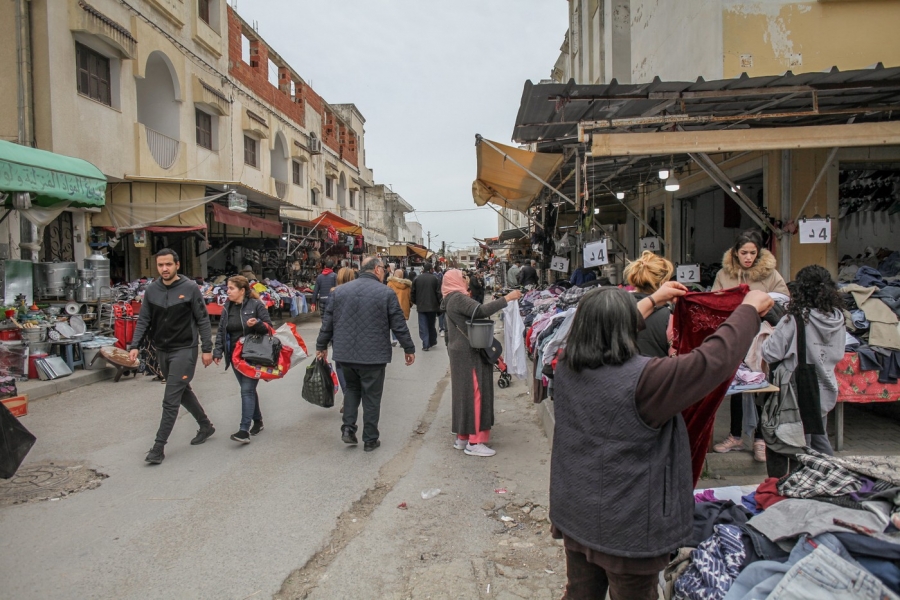 Imagine cu o piață în luna sfântă a Ramadanului în Tunisia. Foto:Chedly Ben Ibrahim / Zuma Press / Profimedia