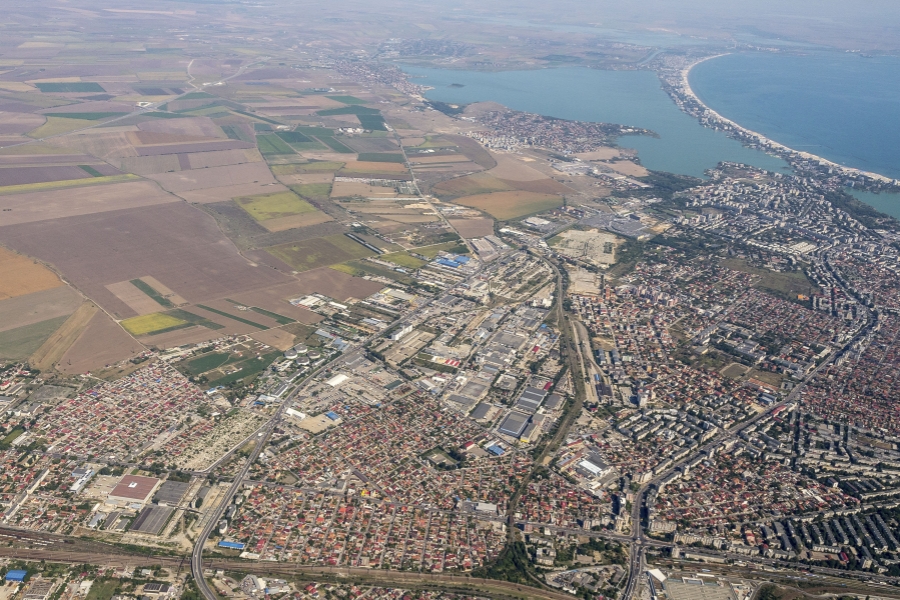 Imagine aeriană a orașului Constanța