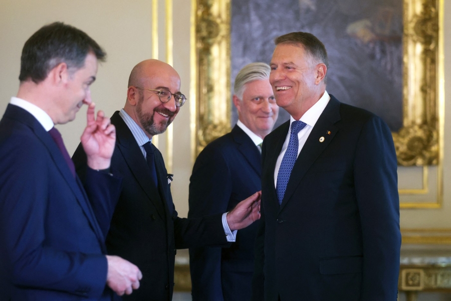 Klaus Iohannis și liderii europeni la București.  Foto: Olivier HOSLET / AFP / Profimedia
