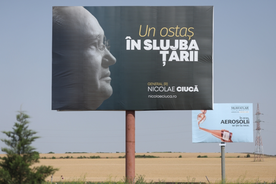 banner electoral Nicolae Ciucă