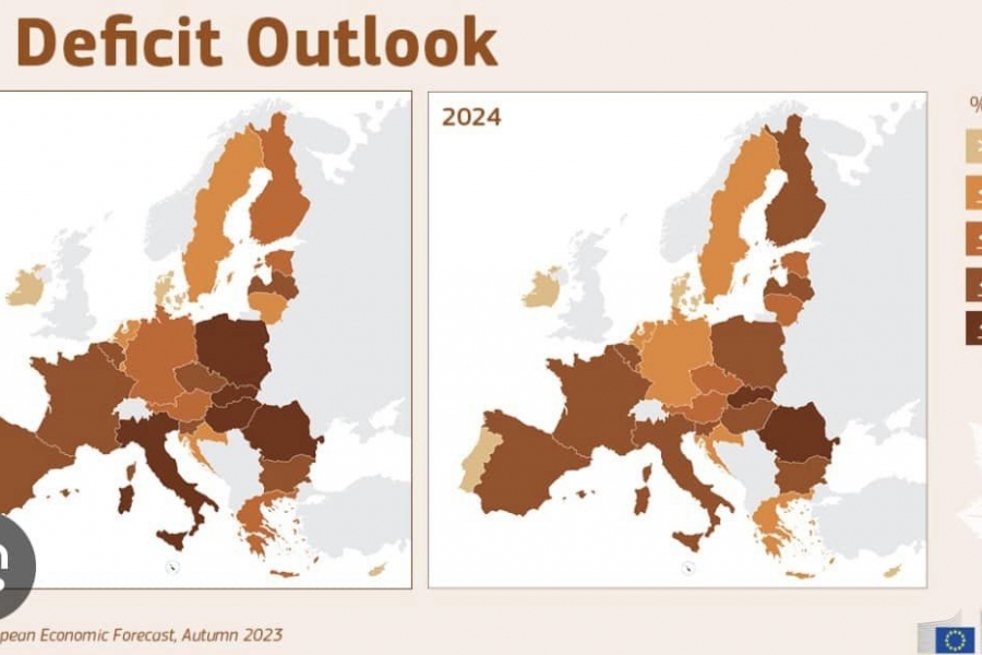 Harta deficitului în UE