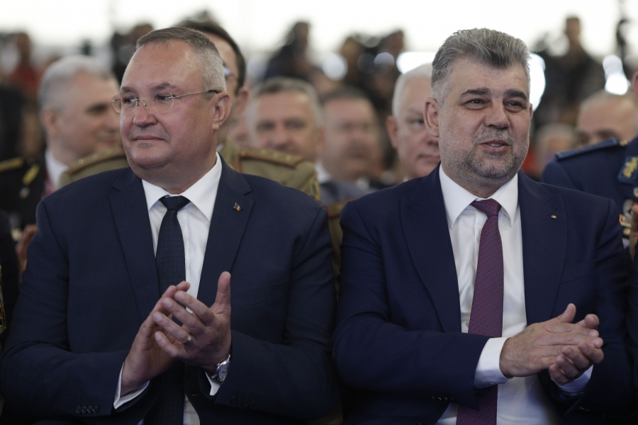 Imagine cu liderii PNL și PSD. Foto: Inquam Photos / Octav Ganea
