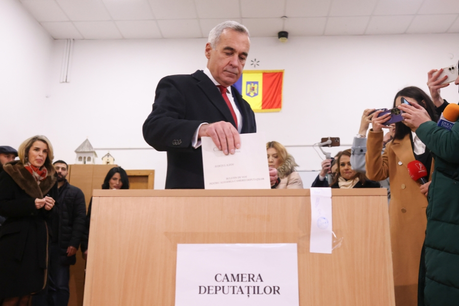 Călin Georgescu la vot