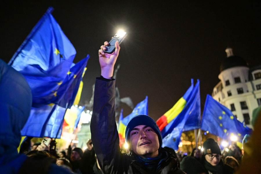 Miting pro-european - Foto: Daniel Mihăilescu/ AFP/ Profimedia