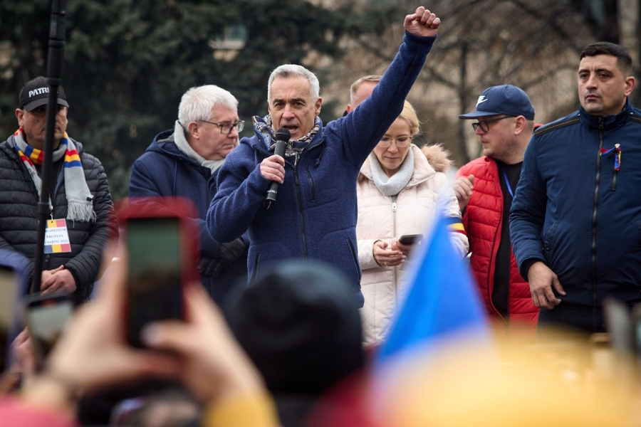 călin georgescu - protest