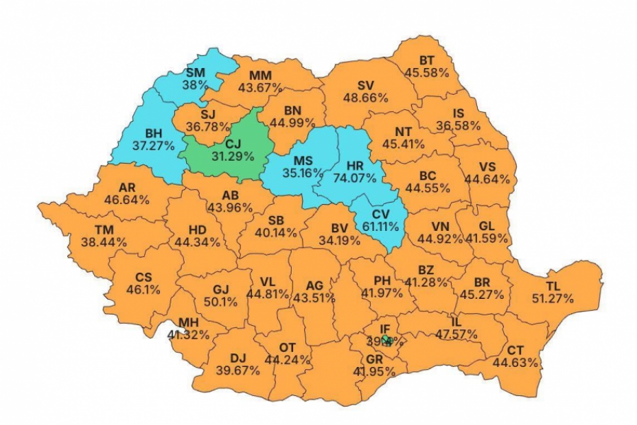hartă alegeri 2025