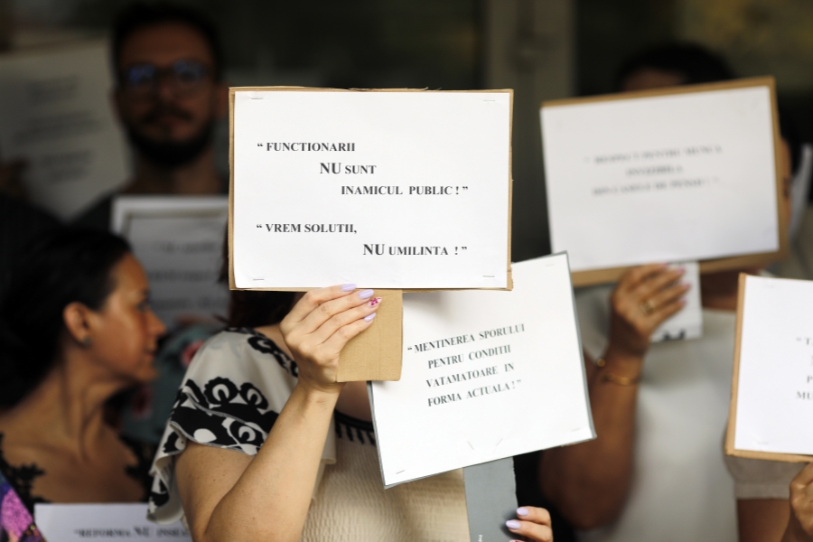 sistemul bugetar - protest