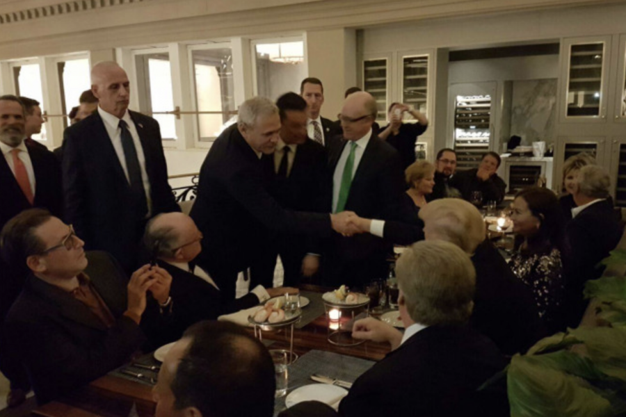 Grindeanu și Dragnea la Trump