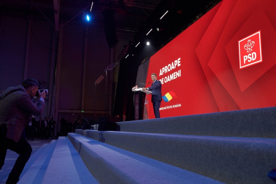 Sorin Grindeanu pe scenă la Congresul PSD
