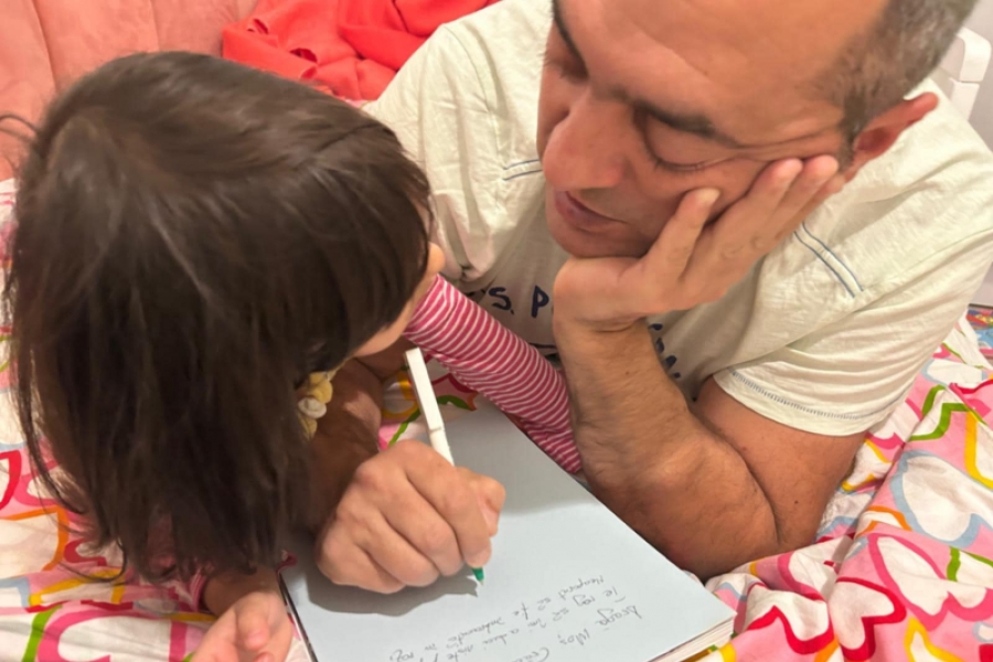 Gelu Duminica si fiica / arhiva personala