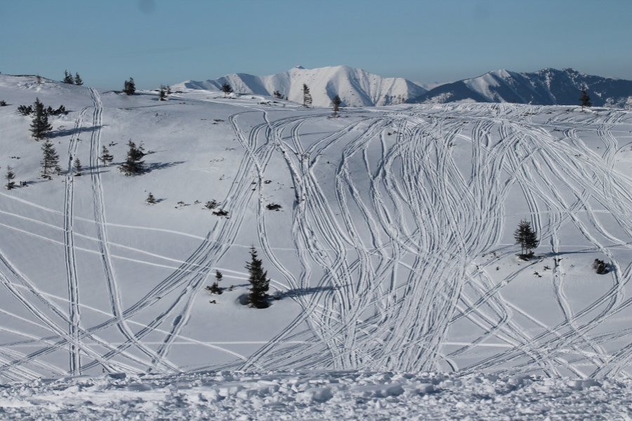 Muntii Rodnei - smowmobile