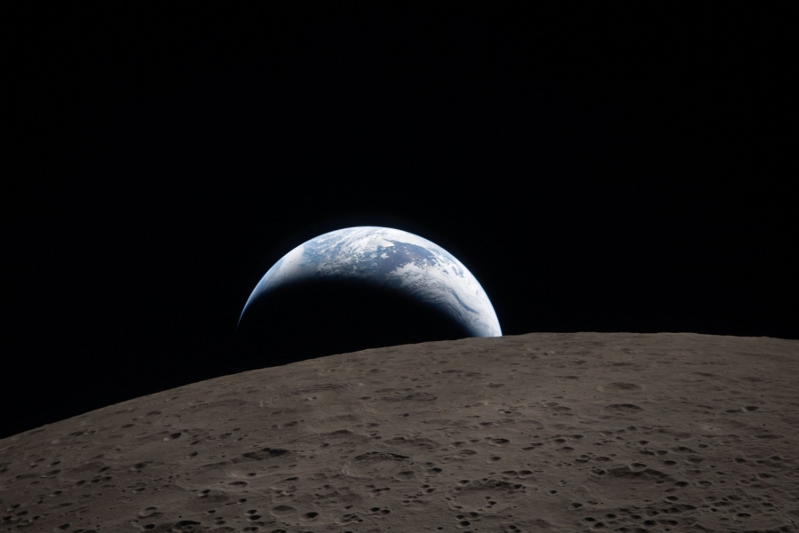 Pământul și Luna, de pe Artemis / sursa foto: Profimedia