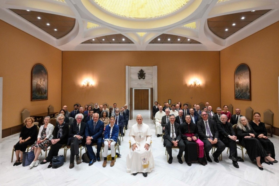 Mircea Cărtărescu la Vatican / sursa foto: vaticannews.va