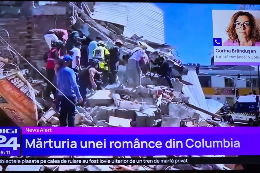 Interventie despre cutremurul de 7,4 grade din Columbia la Digi24