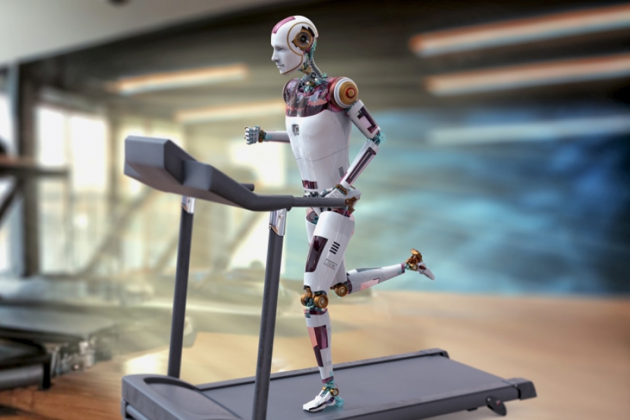 Robot AI in sala de sport / sursa foto: Profimedia