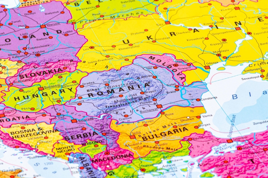 Harta Romania UE / sursa foto: Profimedia