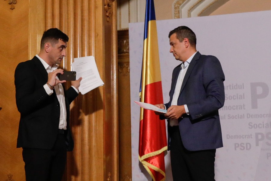 George Simion si Sorin Grindeanu / sursa foto: Inquam Photos.