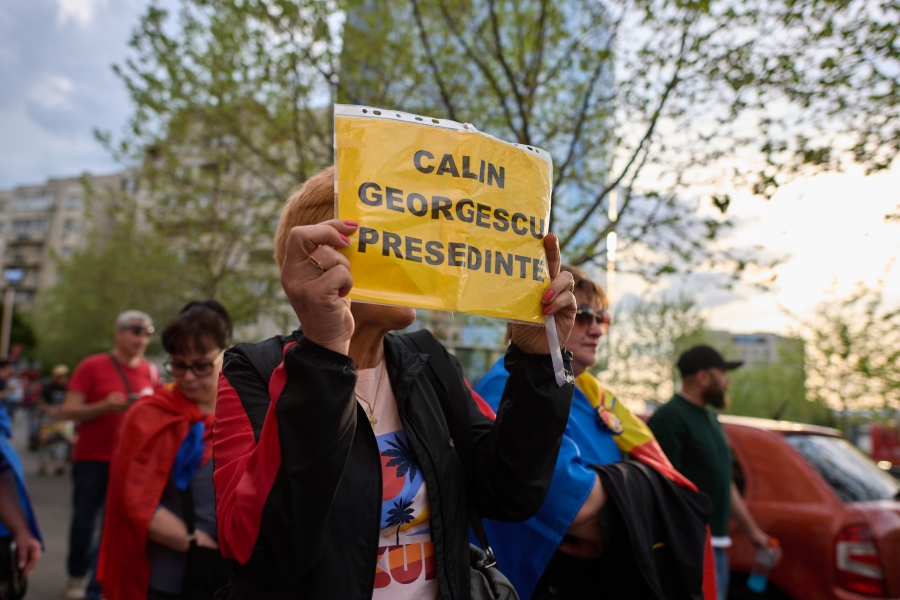 Calin Georgescu protest / sursa foto: Inquam Photos.