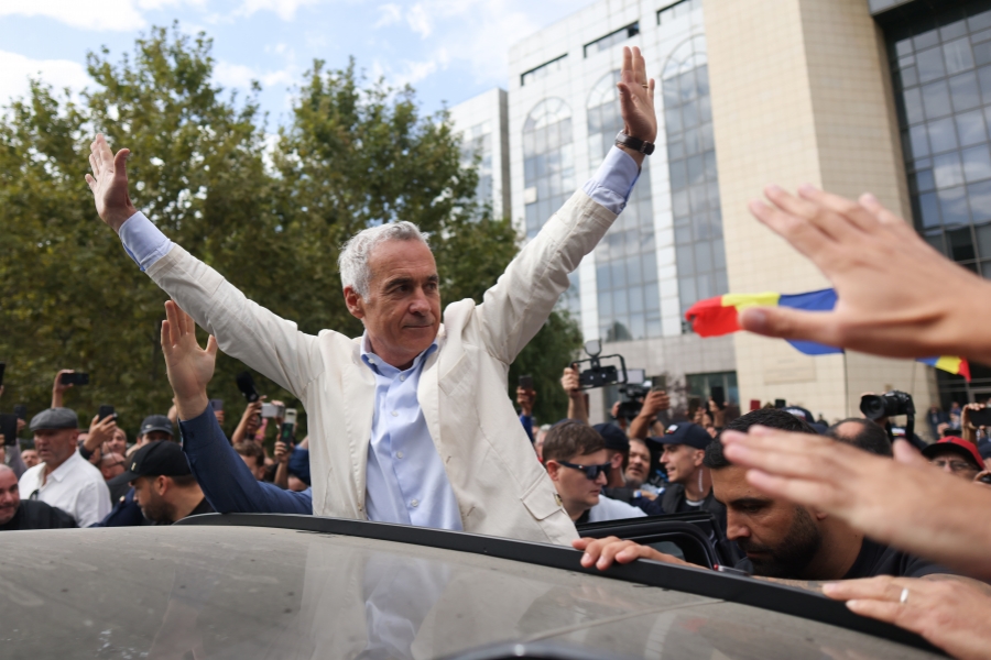 Calin Georgescu la iesirea de la Tribunalul Bucuresti