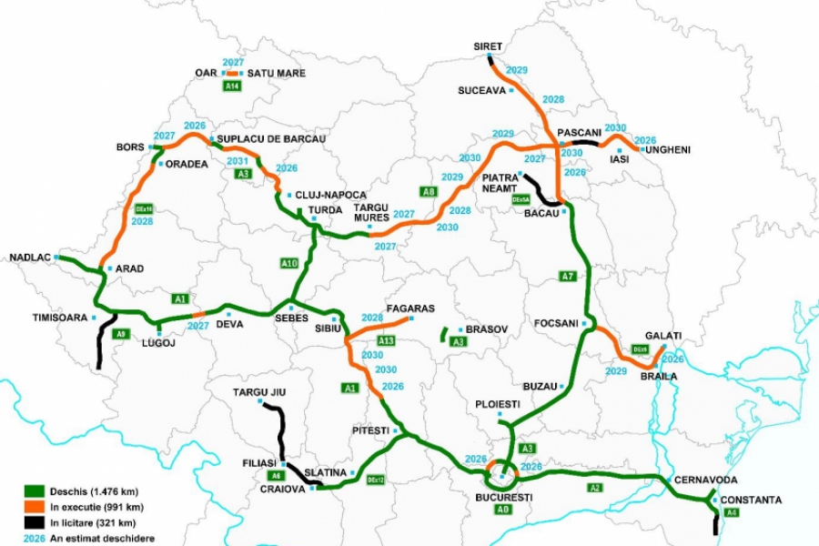 harta autostrazi septembrie 2026