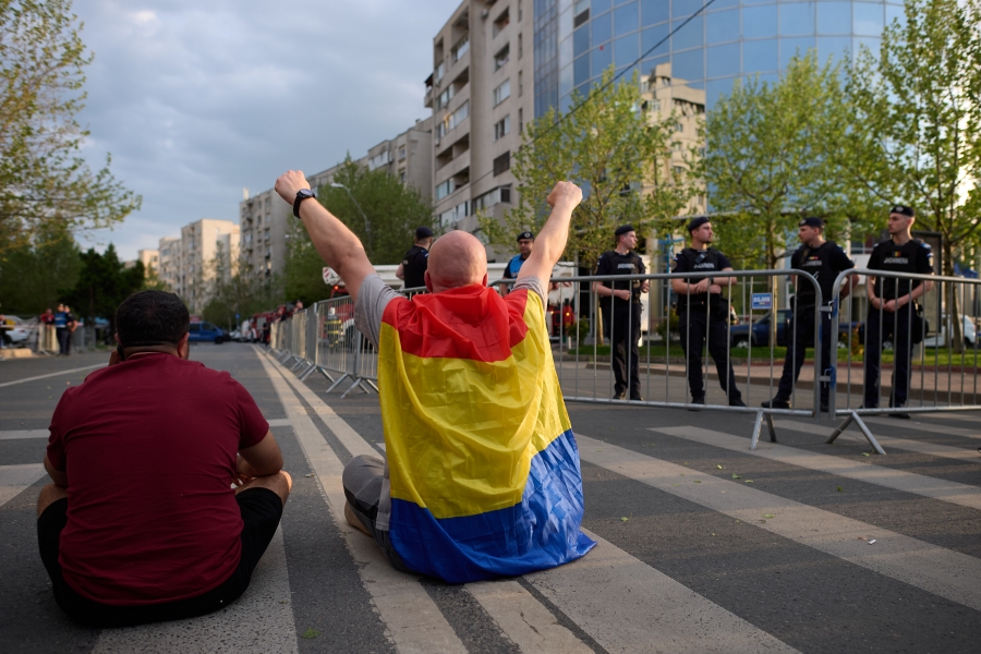 Protest Calin Georgescu. sursa foto Inquam Photos.